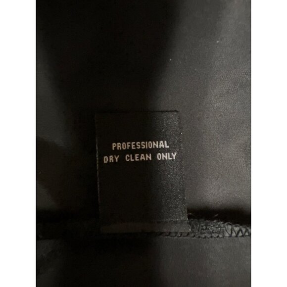 rickie freeman TERI JON Black Lace Pleated Cut Hem Short Sleeve Women's Size 8 - Picture 12 of 12